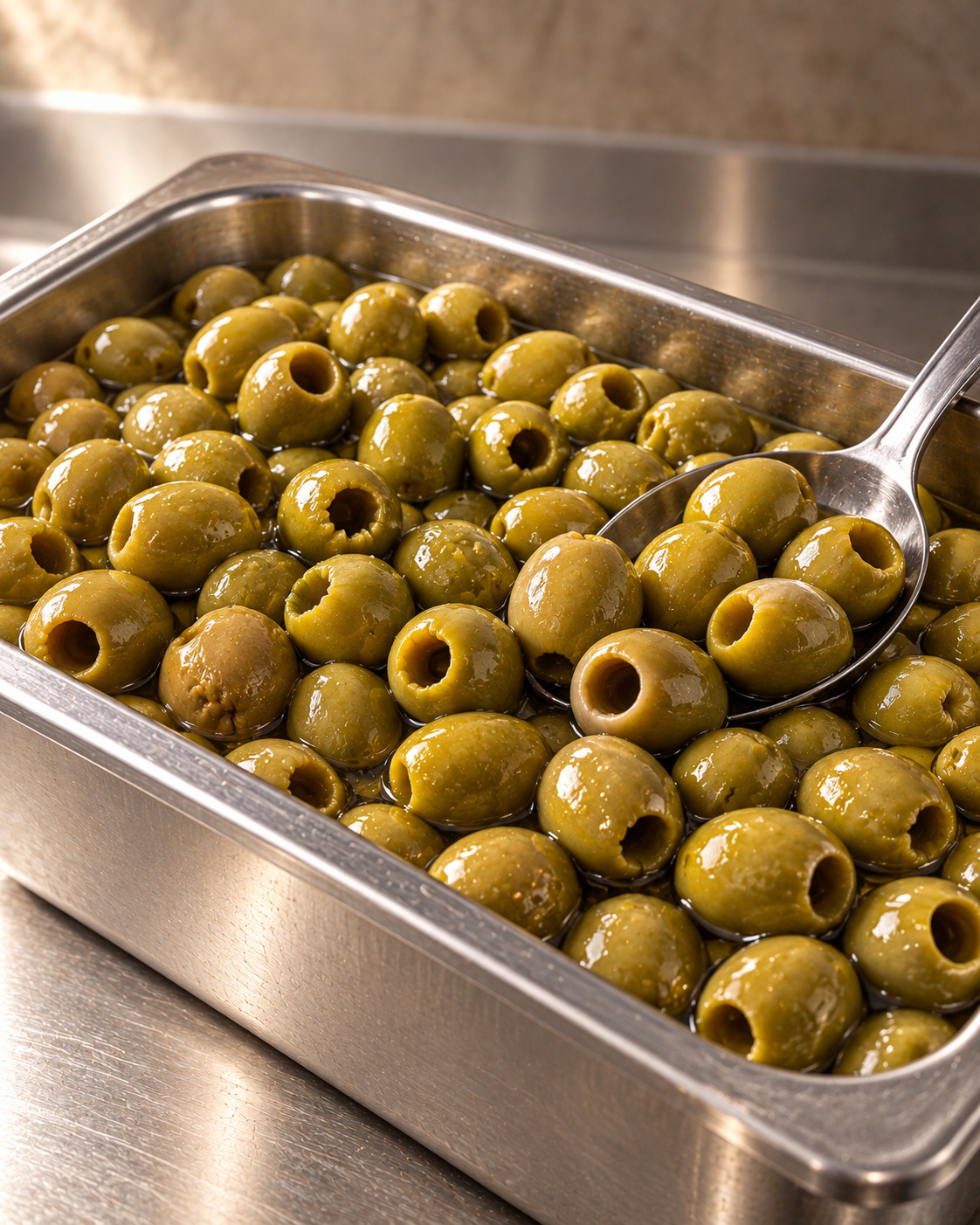 Green Olives, Pitted
