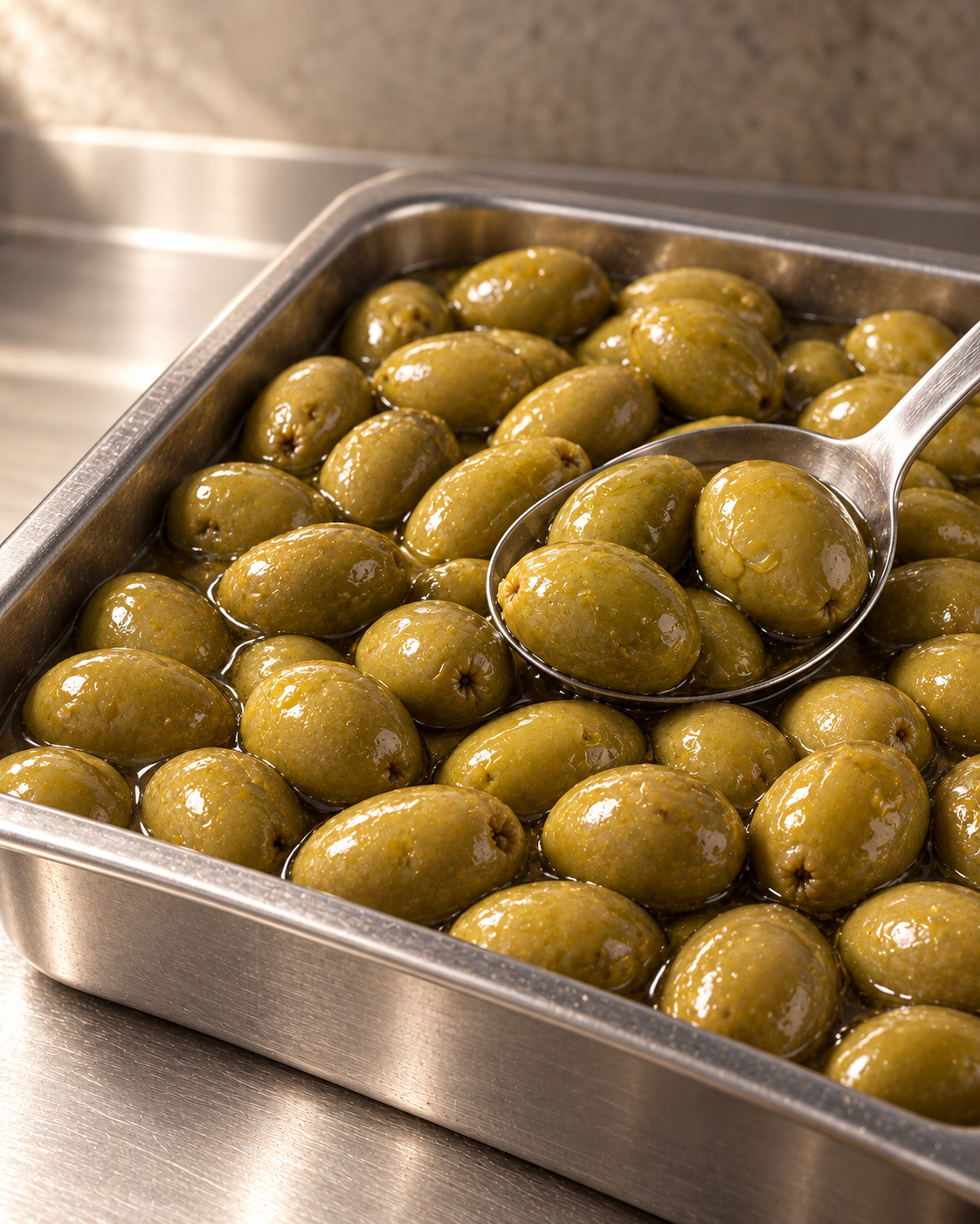 Sicilian-Style Olives, California, Super Colossal